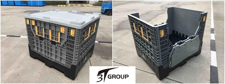 Foldable plastic bulk container price